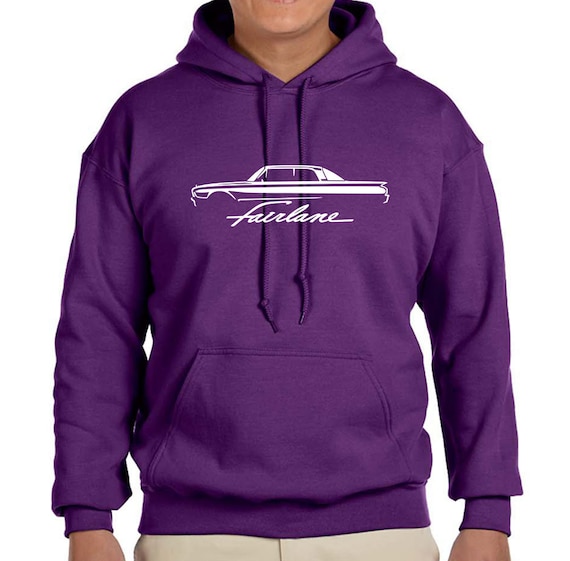 ど*ん様 【Special】60s vintage hoodie fade na 1960 1961 Ford Fairlane Hardtop Classic Outline Design Hoodie