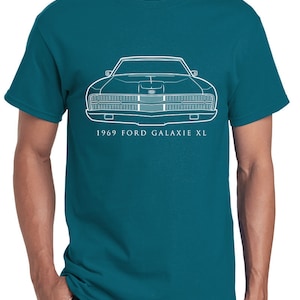 1969 Ford Galaxie XL Classic Front End Profile Design Tshirt