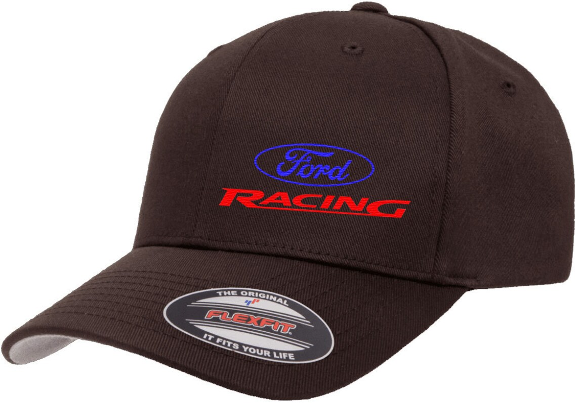 Ford Racing Logo Side Panel Embroidered Design Flexfit 6277 Baseball ...