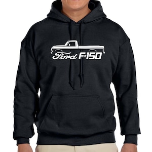 1973-77 Ford F150 Pickup Truck Classic Outline Design Sudadera con capucha
