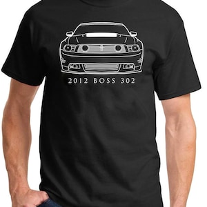 2012 Ford Boss 302 Mustang Front End Profile Design Tshirt