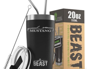 1970 Ford Mustang Convertible Outline Design Beast 20oz / 30oz Stainless Steel Tumbler
