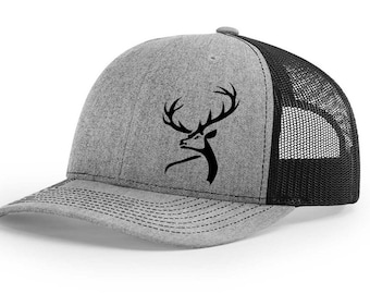 Deer Buck Hunting Sporting Collection Embroidered Richardson 112 Snapback Trucker Baseball Hat Cap