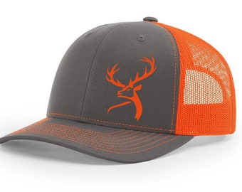 Deer Buck Hunting Sporting Collection Embroidered Richardson 112 Snapback Trucker Baseball Hat Cap
