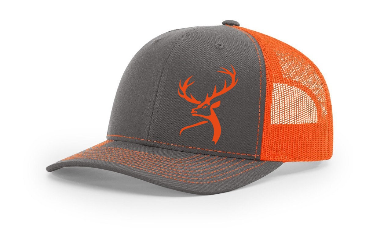 Retro Deer Hunting Season 10 Point Buck Richardson 112 Trucker Mesh Snapback Hat Mesh Trucker Hats - Find Your Deer Shed Snapback main image 3