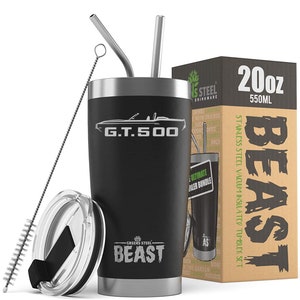 1969 1970 Shelby GT500 Mustang Convertible Outline Design Beast 20oz / 30oz Stainless Steel Tumbler