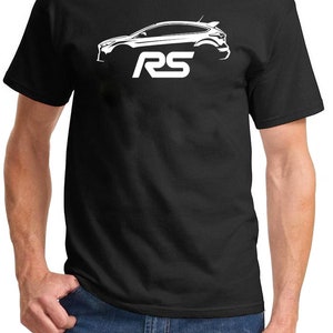 Ford Focus RS Hatchback Classic Outline Design Tshirt