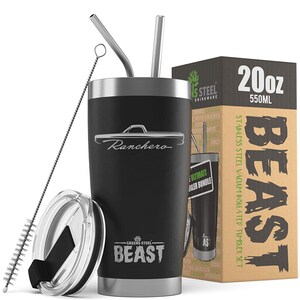 1968 1969 Ford Ranchero Truck Outline Design Beast 20oz / 30oz Stainless Steel Tumbler
