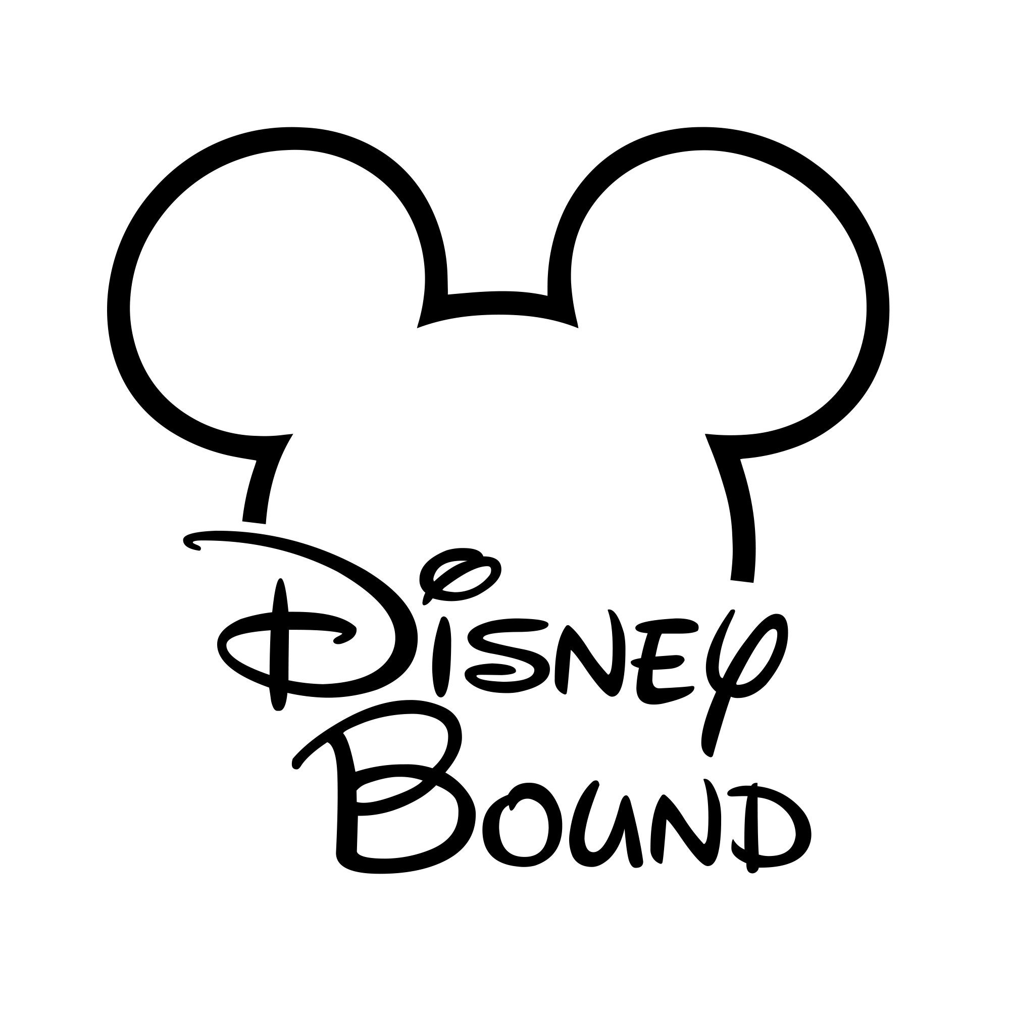 mickey mouse silhouette template