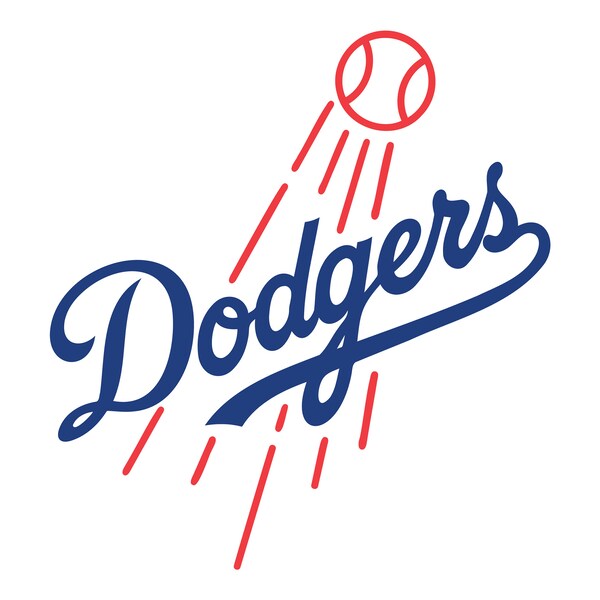 LA Fans, Dodger, Ball  - Outline Digital Download, SVG, PNG, Cricut, Silhouette Cut File, vector Instant Download