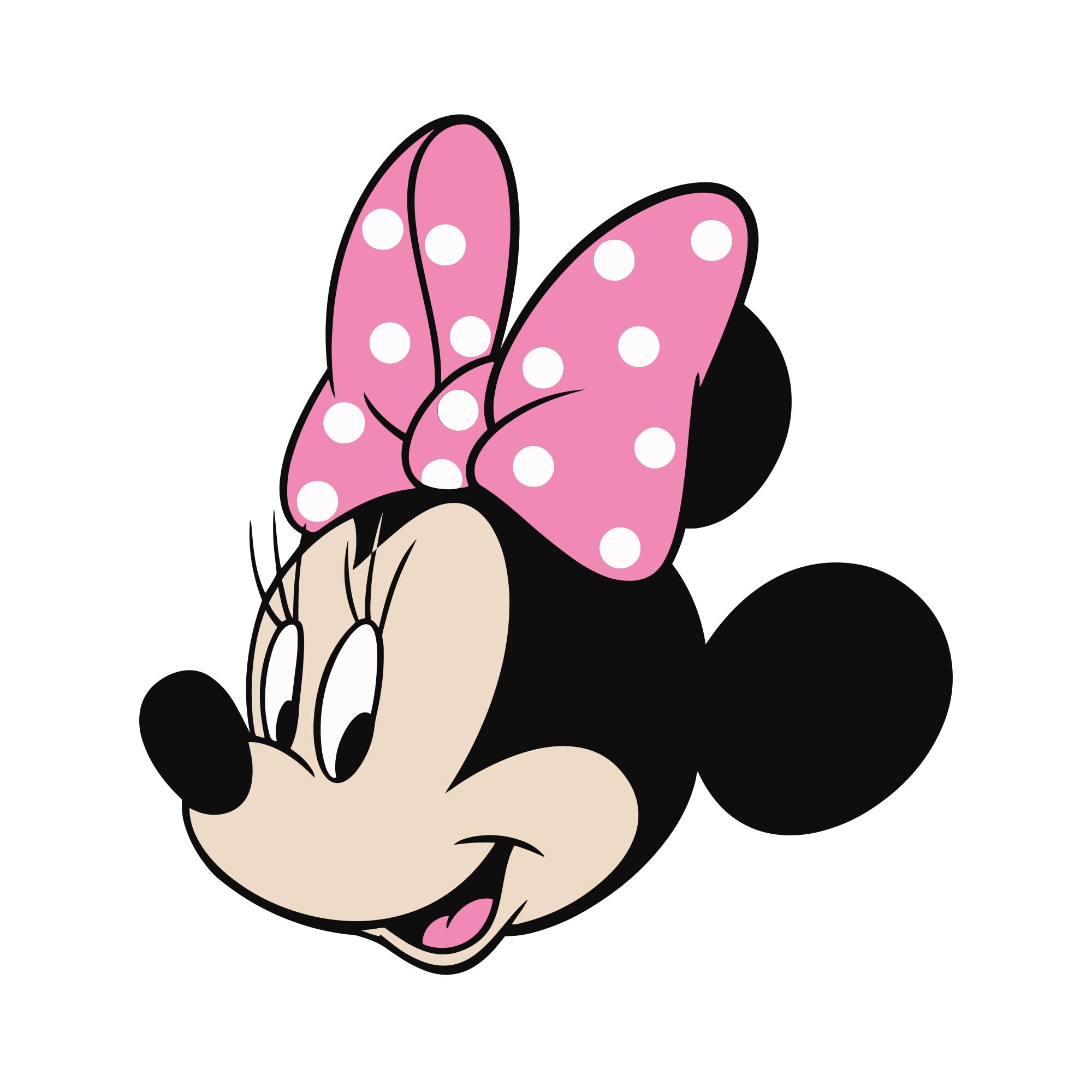 Minnie Mouse 3 Outline Digital Download, Svg, Png, Cricut