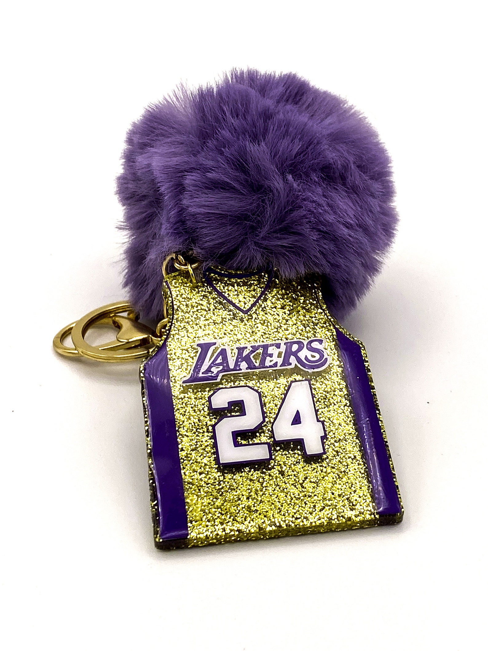 Lakers Custom Basketball Jersey Keychain Etsy