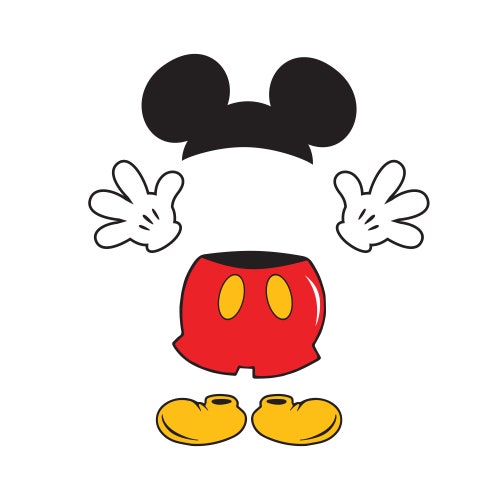 muelle Inodoro táctica Mickey Mouse Mickey Ears Mickey Pants Mickey Hands Digital - Etsy