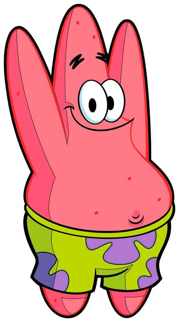 Patrick Hands Up / Spongebob / Cartoon / Meme / Bikini Bottom Etsy