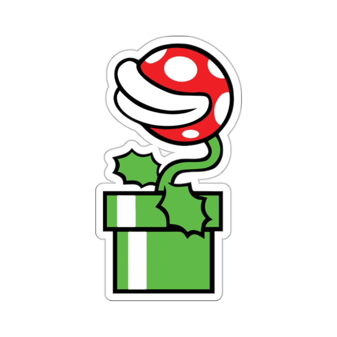 Piranha Plant 1 Kiss-cut Stickers. Made 100% With Durable Vinyl That ...