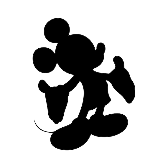 Mickey Mouse Silhouette Vector