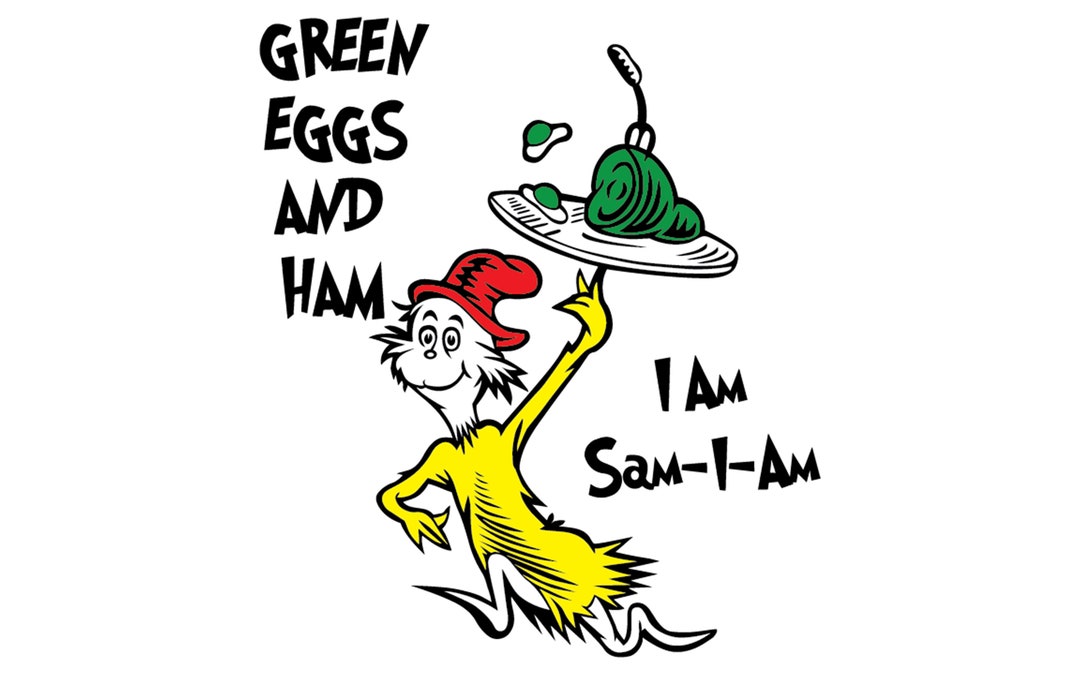 Dr Seuss Green Eggs and Ham Silhouettes Digital Download, SVG, PNG ...
