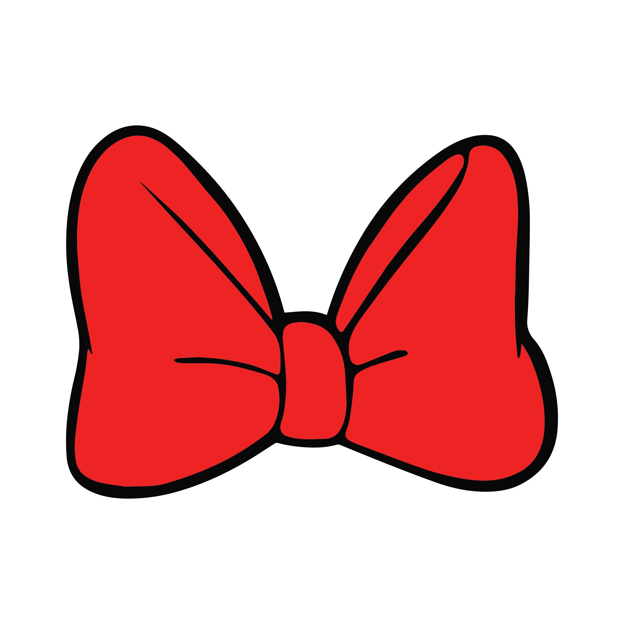 Minnie Mouse Bow 1 Outline Digital Download, Svg, Png, Cricut