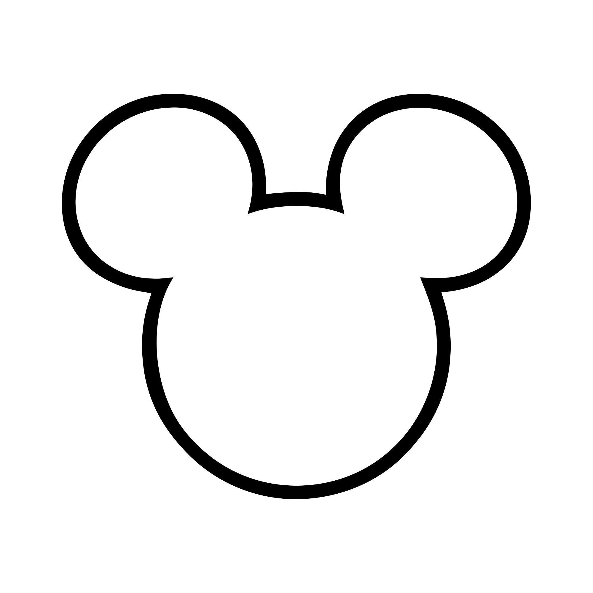 Mickey Mouse 5 Silhouettes Digital Download svg png - Etsy México