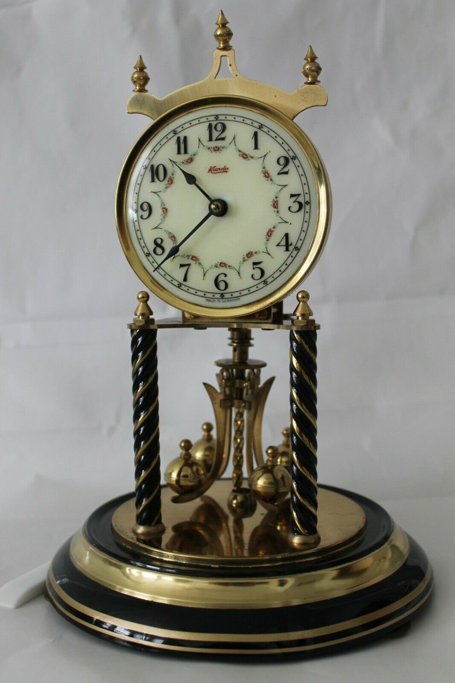 VINTAGE KUNDO Anniversary Clock Very Nice black Beauty. Etsy