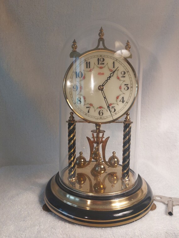 Vintage Kundo Anniversary Clock Big Dial 4 In. black Etsy
