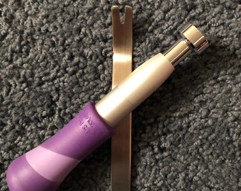 Purple Tacker & Extractor Tool for Needlepoint and Quilting