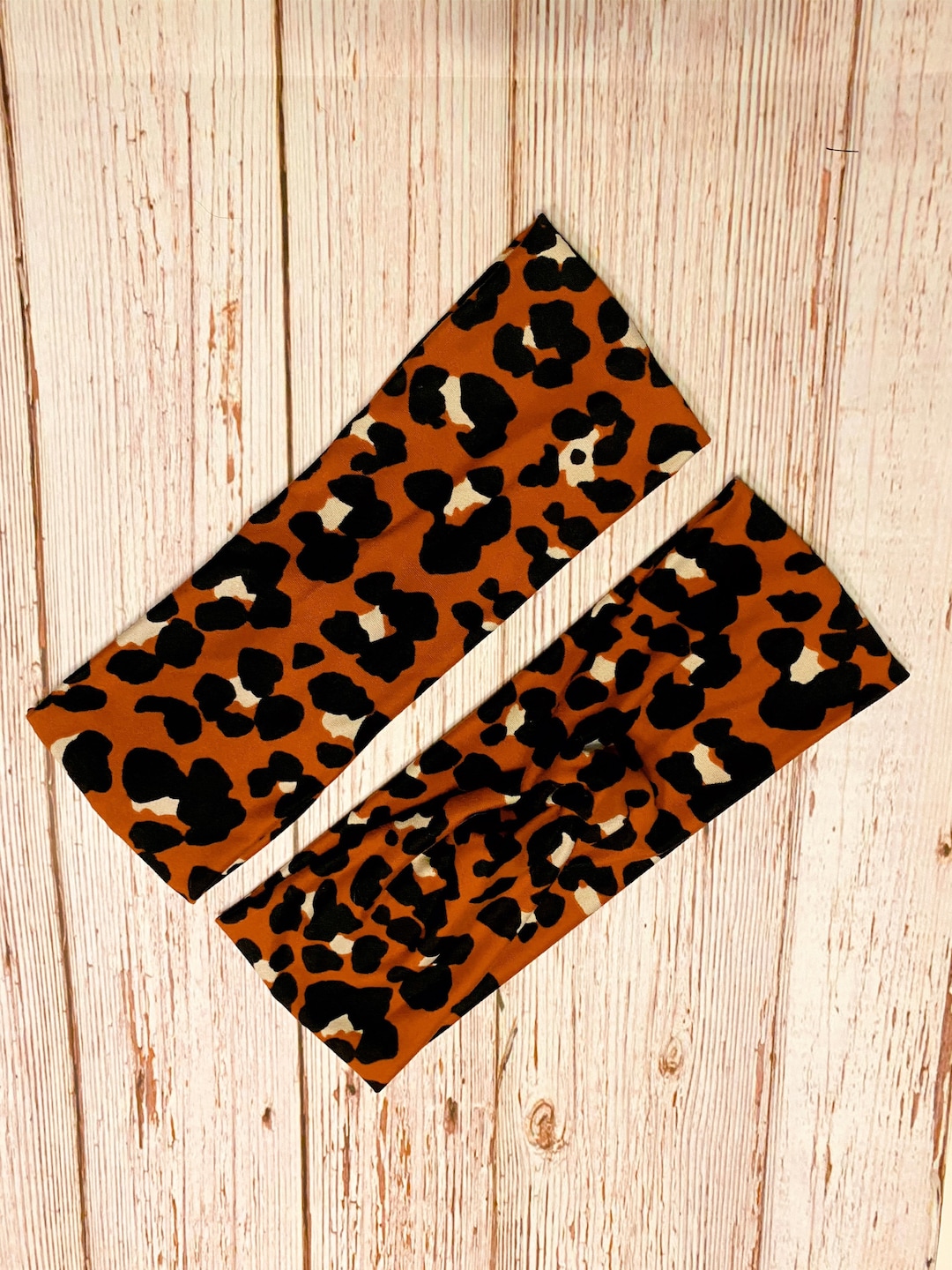 RUST RED LEOPARD Print Multiple Sizes Headband/yoga Head - Etsy