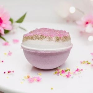 Rose Quartz Bath Bomb | Bath Bomb | Crystal Bath Bomb | Christmas Bath Bombs | Bath Bombs