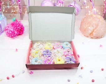 Little Donut Bath Bombs Gift Set | Bath Bomb | Birthday | Gift | Wedding Favours | Kids Bath Bomb | Christmas | Handmade | Small Bath Bomb