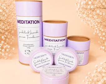 Meditation Aromatherapy Shower Steamers | Shower Steamers | Gift Set | Birthday Gift | Spa Shower Bombs | Self Care Gift