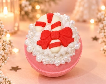 Candy Cane Bath Bomb | Christmas Bath Bomb | Bath Bomb | Gift | Kids Bath Bomb | Christmas | Gift | Christmas Gift | Christmas