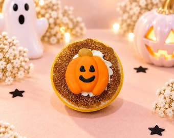 Pumpkin Bath Bomb | Handmade Bath Bomb | Bath Fizzy | Kids Bath Bomb | Self Care Treat | Birthday Gift | Novelty Gift | Halloween Bath Bomb