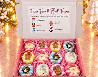 Christmas Bath Bombs Gift Set | Bath Bomb Gift Set | Birthday Gift | Novelty Gift | Kids Gift | Handmade UK | Bath Bombs | Christmas