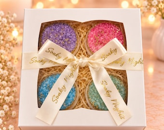 Geode Bath Bomb Gift Set | Bath Bombs | Crystal Inspired Bath Bomb | Spa Gift | Relaxing Self Care Gift | Handmade Bath Fizzy