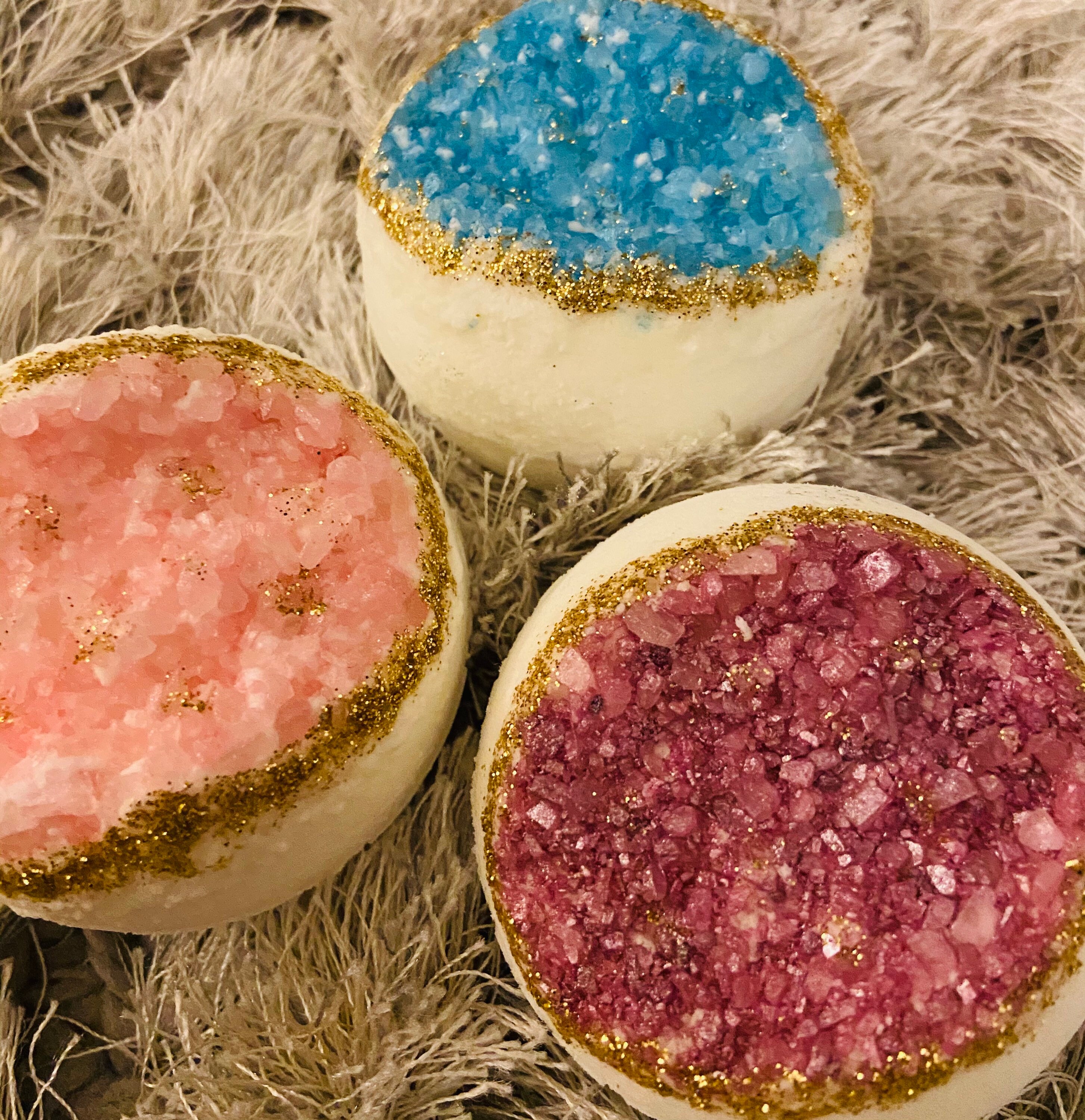 Two Full Geode Bath Bombs Etsy