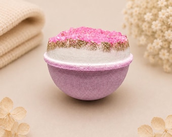 Rose Quartz Bath Bomb | Bath Bomb | Crystal Bath Bomb | Christmas Bath Bombs | Bath Bombs