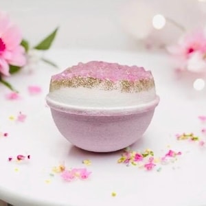 Rose Quartz Bath Bomb |  Large Bath Bomb | Rock | Crystal BathBomb | Gift | Gift Set | Christmas | Rose Quartz | Bath Bombs | Bath Bomb Gift