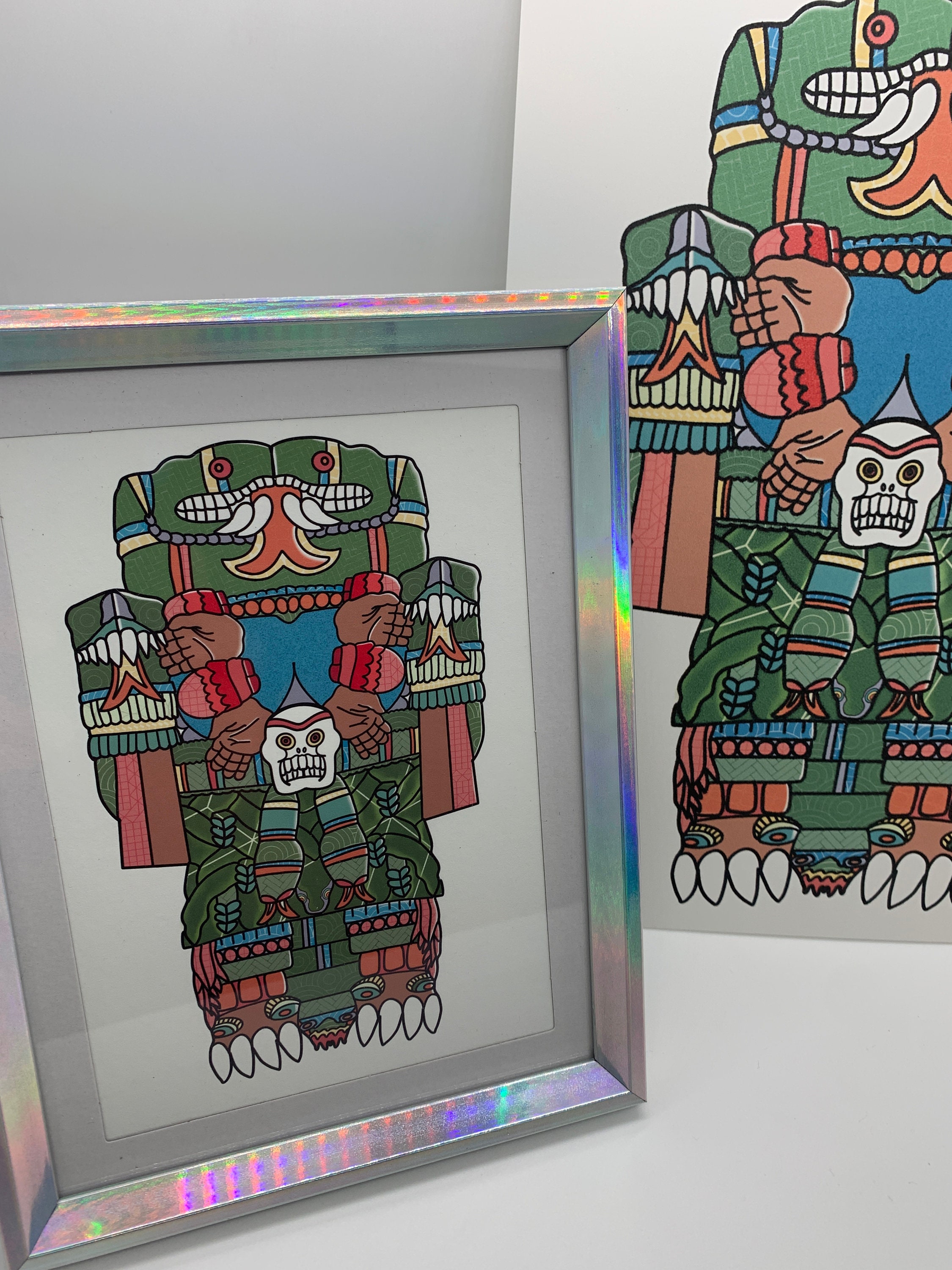 Coatlicue Art Print: Mexica Aztec Deity, Collage Wall Decor - Etsy, image size:2250x3000