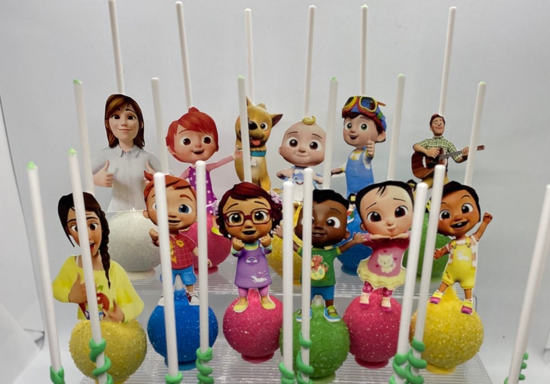 Please note: No shipping outside MD, DC, VA. Character Cocomelon cake pops Watermelon is a separate listing. image 1