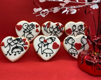 Valentine's Day Cookies - Order by the dozen. Sorry no shipping outside Maryland