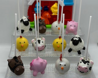 1 dozen farm or woodland animal cake pops. No shipping outside MD, DC, VA.