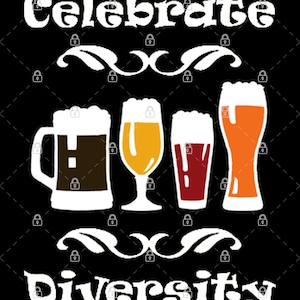 Celebrate Diversity PNG Digital Download, Print Files