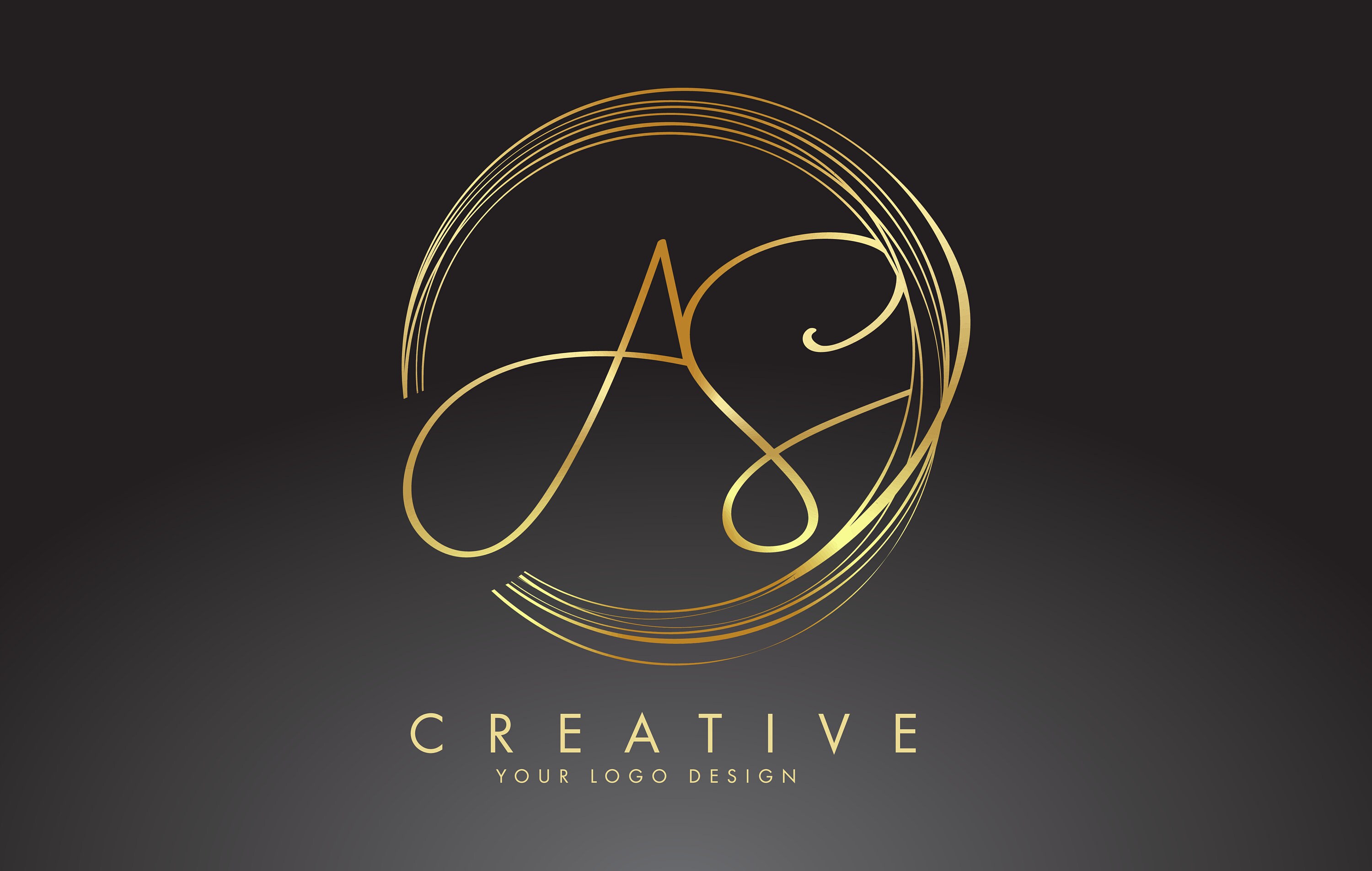 Custom gold foil logo Premade Gold foil logo retro logo Etsy