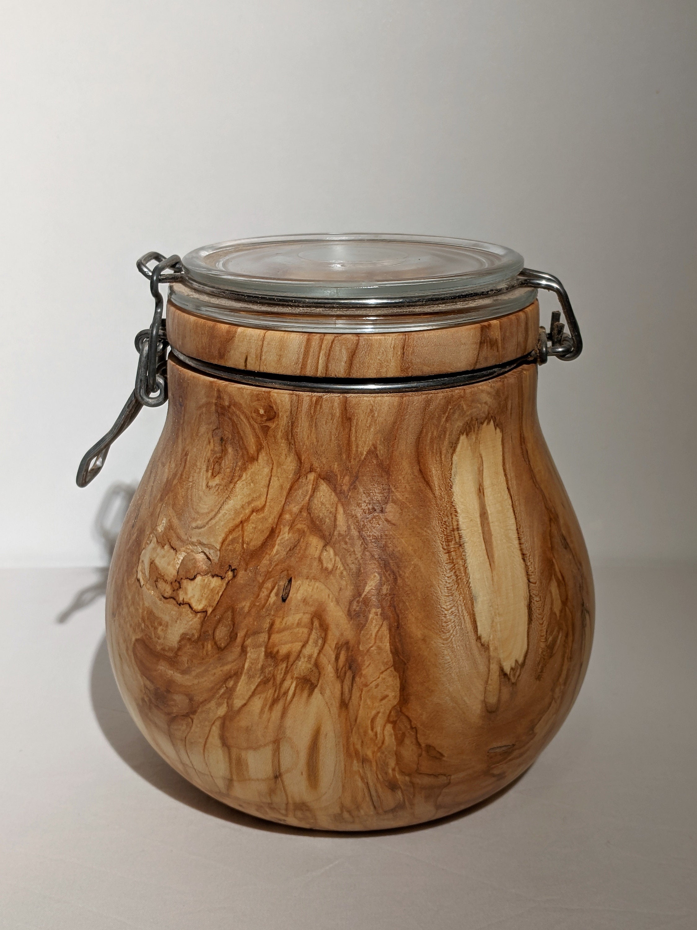 Wooden jar Etsy