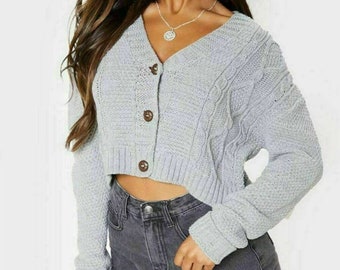 ladies cropped cardigans uk