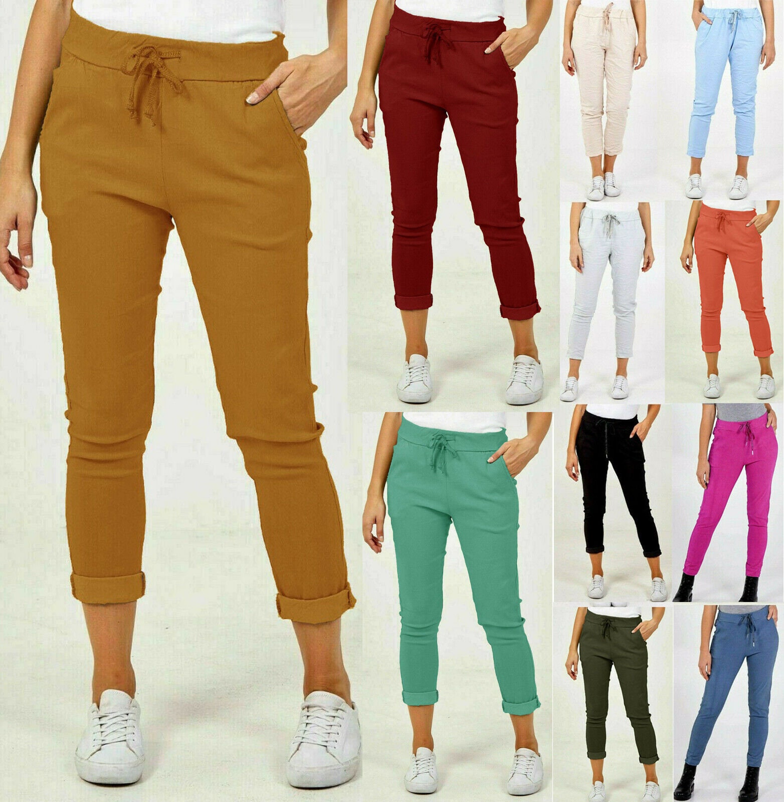 Drawstring Trousers -  UK