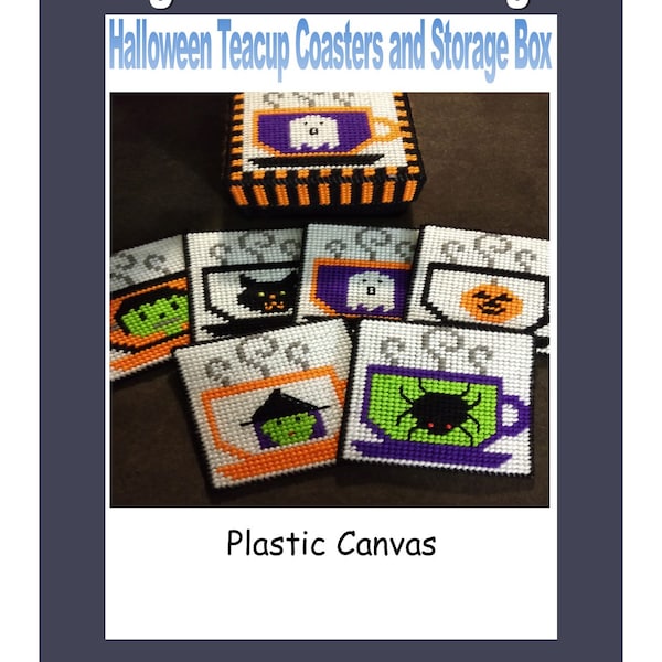 Halloween Teacup Coasters and Storage Box