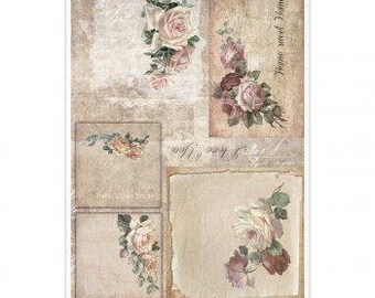 Vintage Roses R1117 92 - Decoupage Paper Paper Fiber Paper Motif Paper Napkin Technique