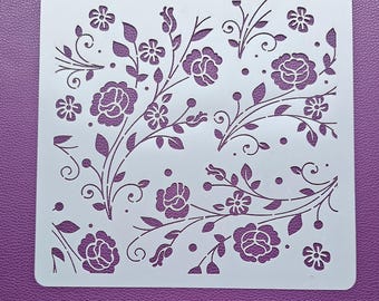 Stencil Flowers 266