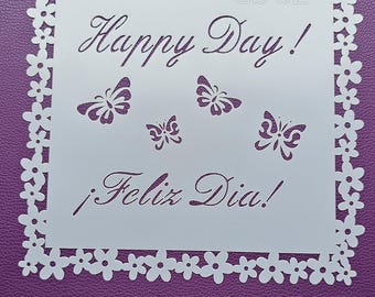 Stencil Feliz Dia 265